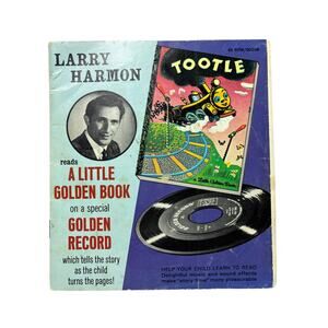 Vintage Read and Hear A Little Golden Book Tootle Storybook